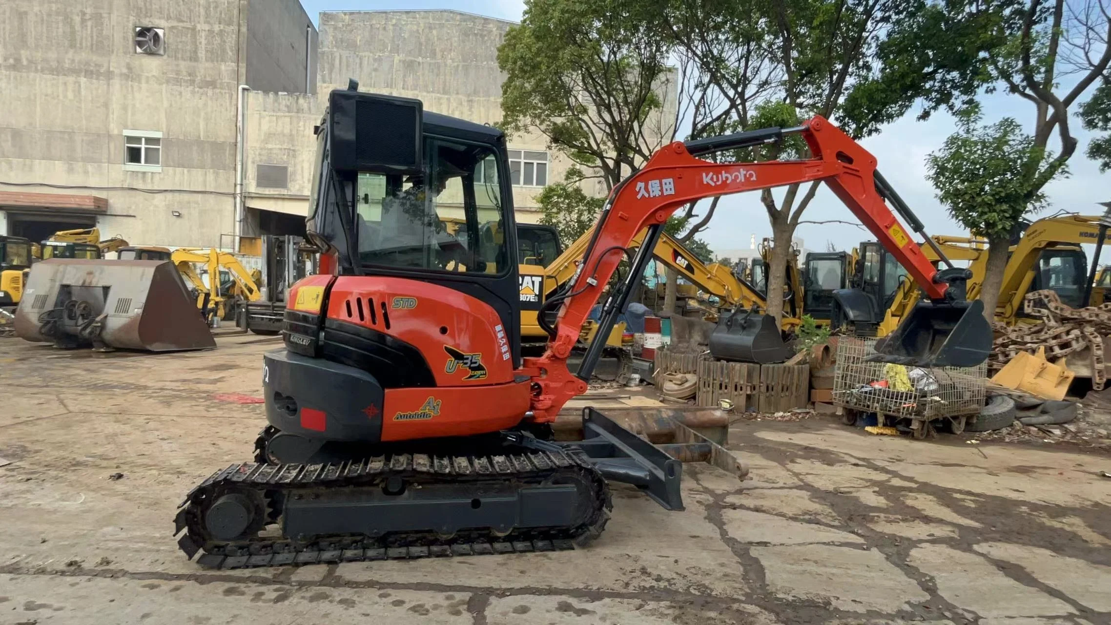 Perfectly protected used original Kubota U35 excavator mini excavator for sale U15/U20