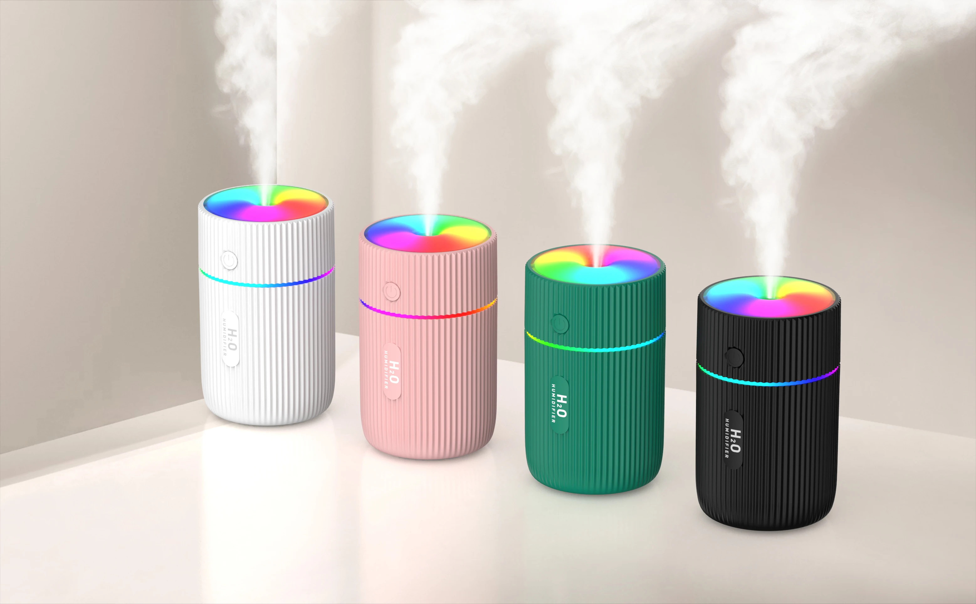 New 2022 H2O Dropshipping 220ml Portable air humidifier Mini Ultrasonic Atomizer USB Air Humidifier For Home Hotel Car School