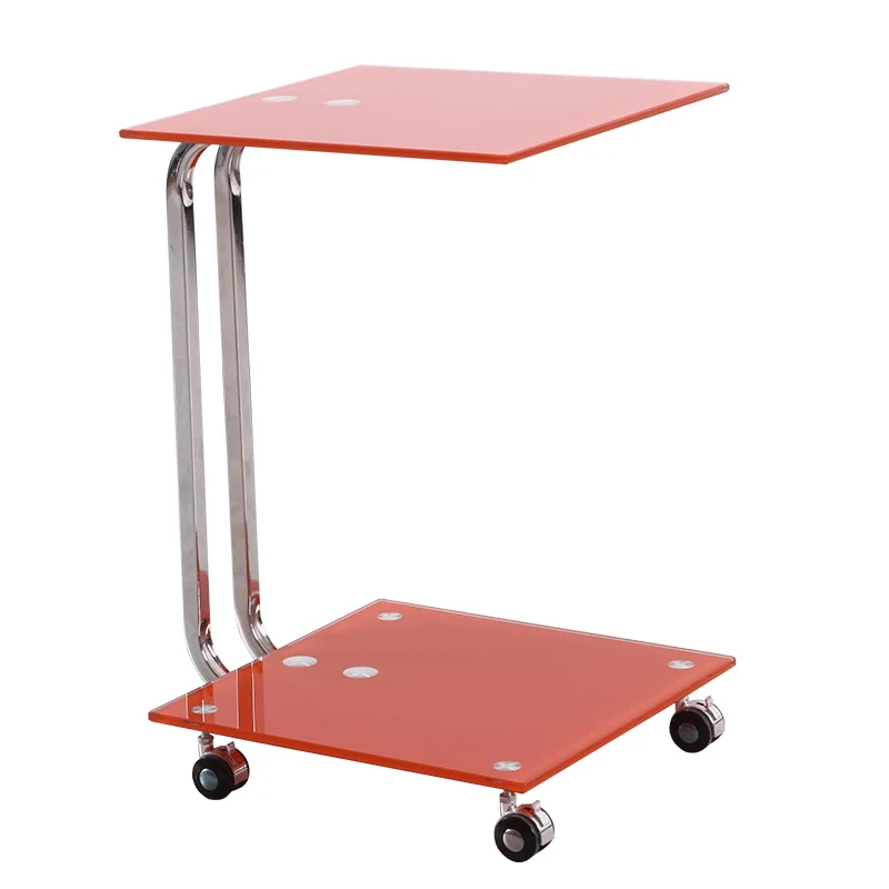 
Popular Design Portable Wheeled Unique Moroccan Glass End Table 