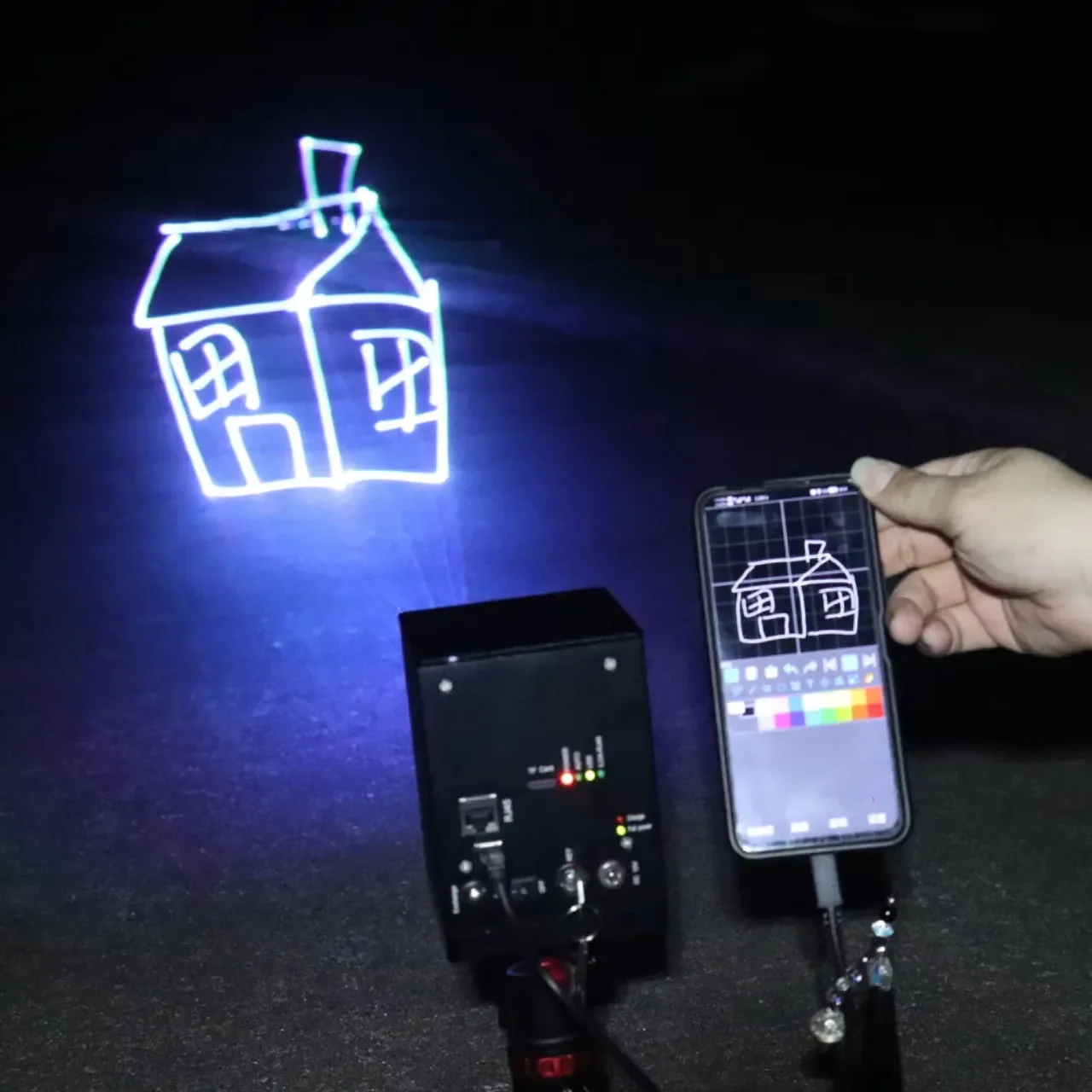 Smart APP Control 3W RGB Animation Laser Light 3D Laser Projector Events Nightclub Rgb Laser for dj Disco Lazer