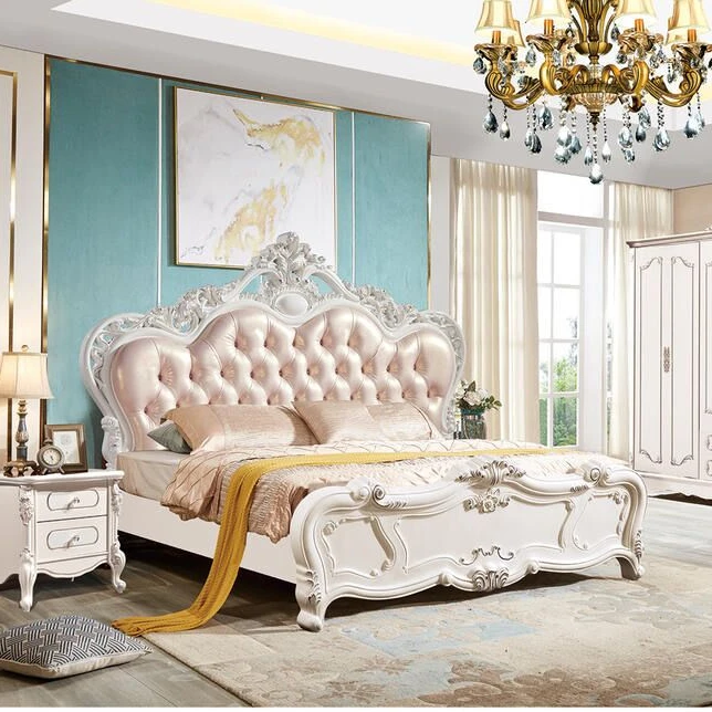 Американский твердой древесины кровать свет элитной мебели