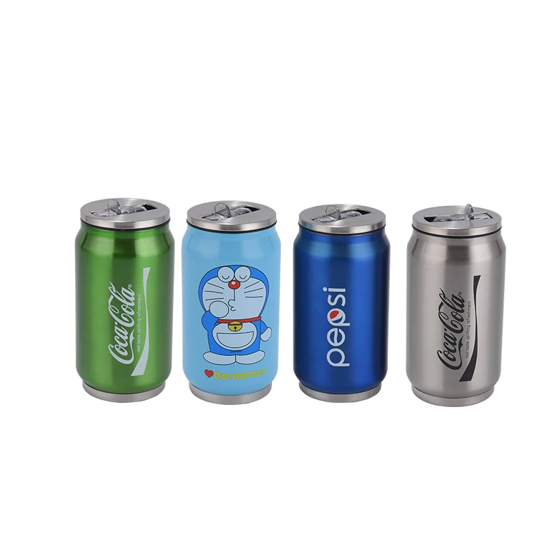 hot sale custom 17/10oz stainless steel vacuum tumbler mugs personalized insulated coke cola can water bottle with straw