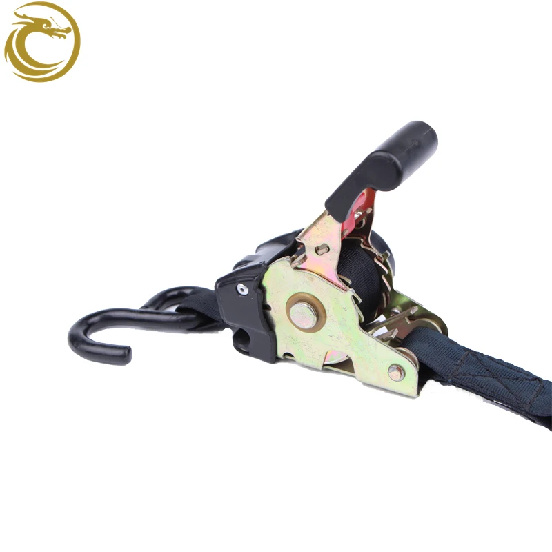 Ratchet Strap Cargo Tie Downs - Retractable 1 Inch x 6 Ft