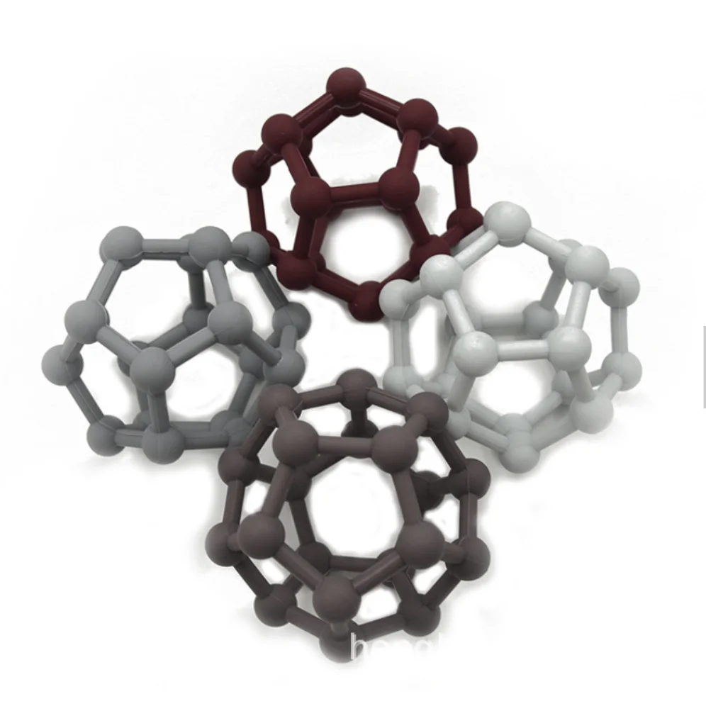 
Custom Hight New Born Baby Products Hand Catch Ball Safety Easy To Rinse Reliable Relief Teething Silicone Teether Little One 