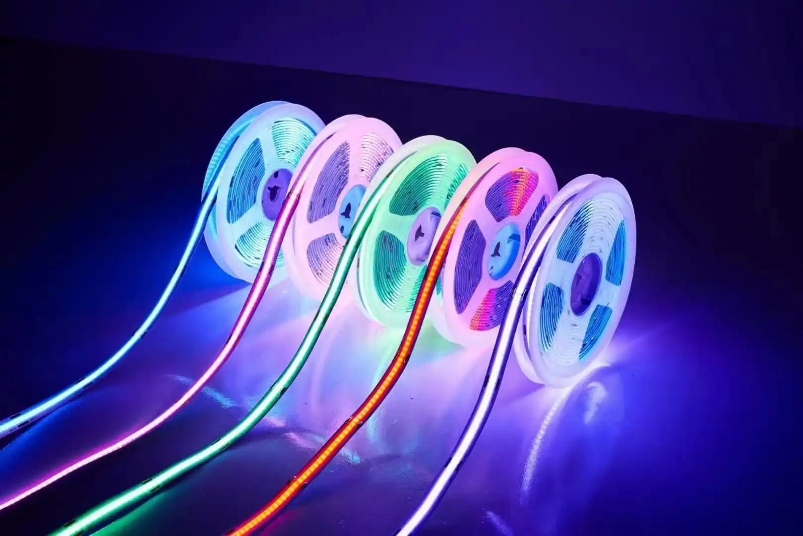 WS2811 RGB Digital COB LED Strip 720LEDs/m Addressable Flexible Tape Light 5m DC 24V RGB Dream Color Smart App Control Lighting