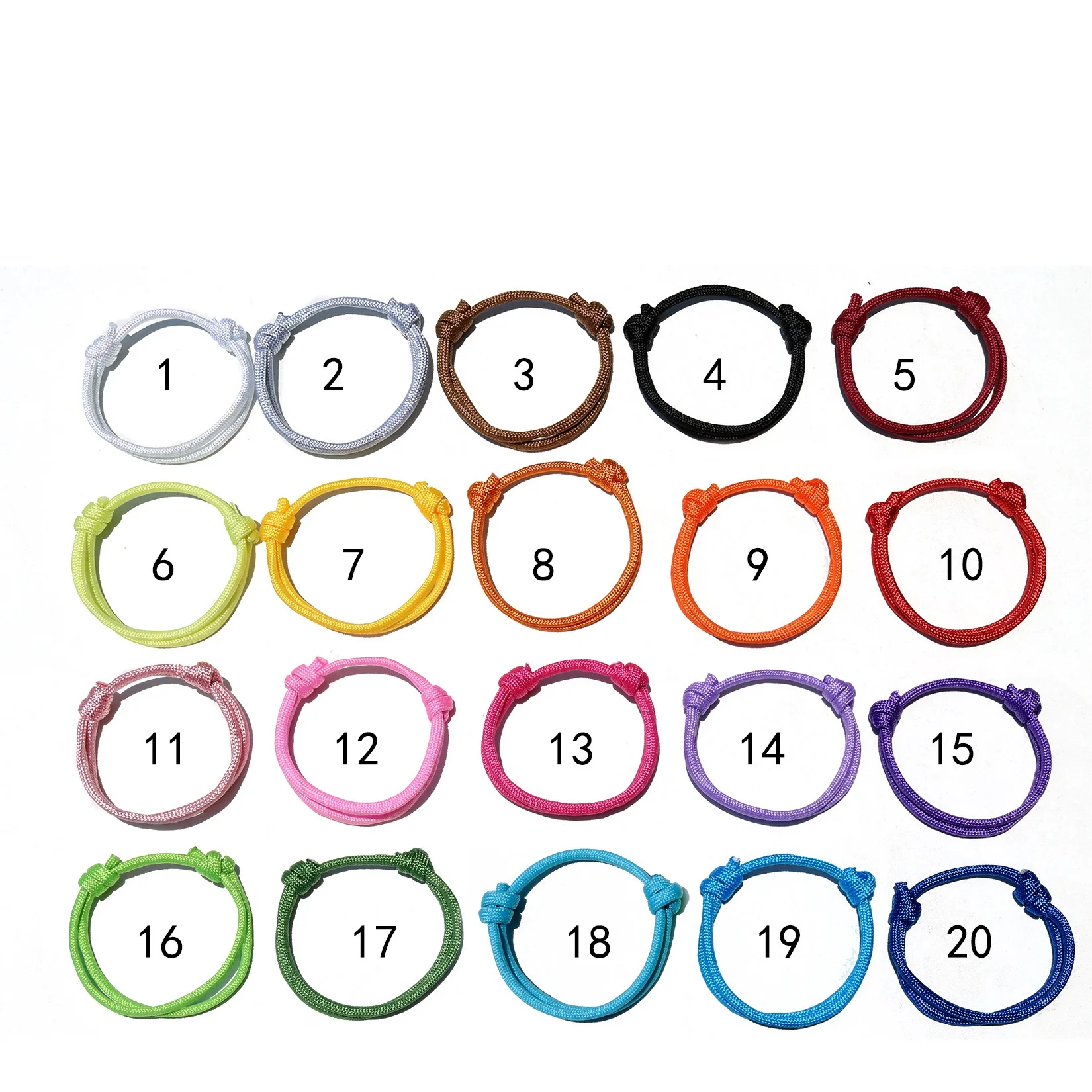 Fine Muti-Color Charm Bracelet Nautical Braided Adjustable Beach Surf Cord Bracelet for Party