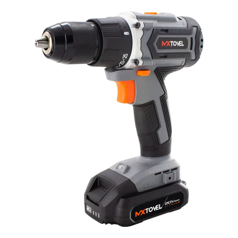 MXTOVEL Cordless Brushless drill battery set driver Hand Drill kit