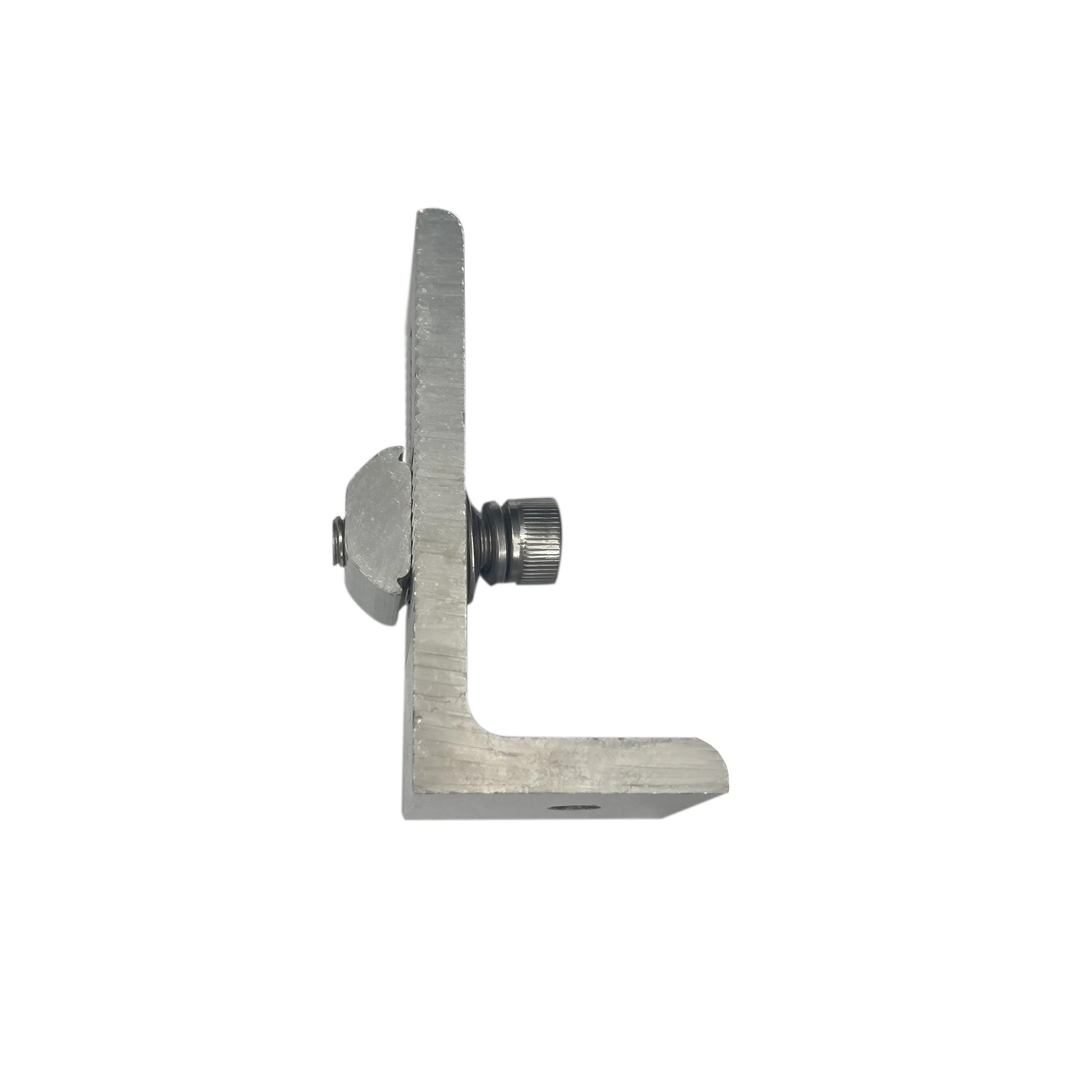Universal L-Foot Bracket for Metal Roofing Anodized Surface Secure Rail Connection EPDM Gasket Waterproofing Rust Protection