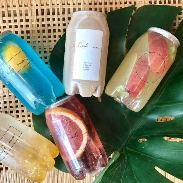 Plastic Beverage Bottle Disposable Transparent Can Be Customized Shape logo