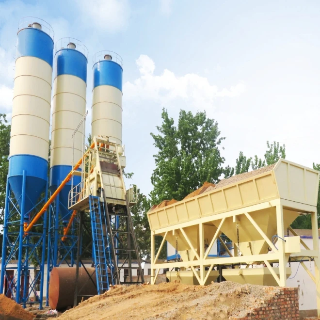 HZS60 China Top Brand 60 m3/h Concrete Machines Concrete Mixing Batching Plant with Factory Price