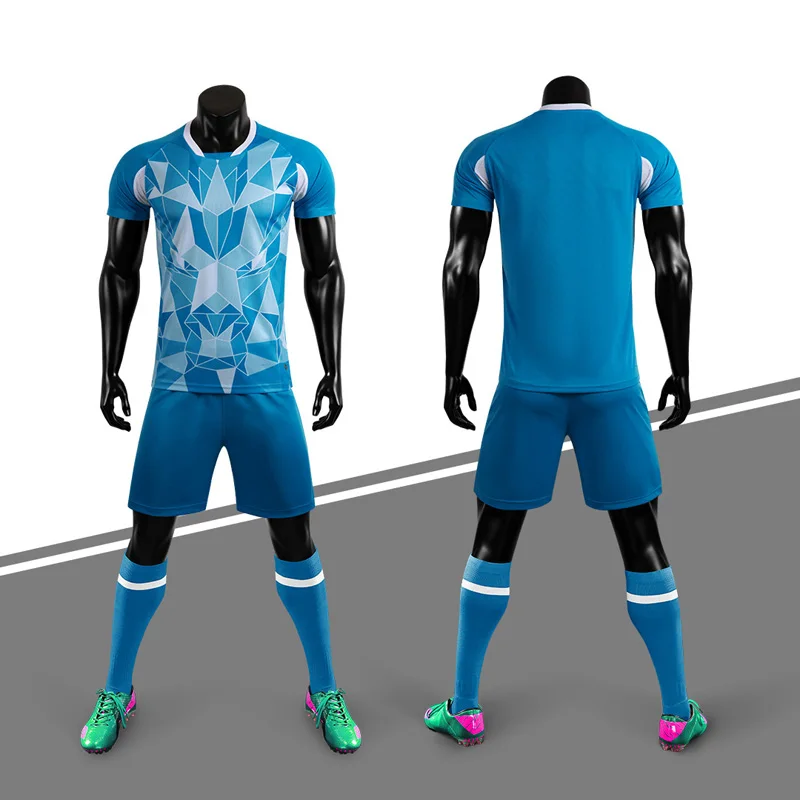 sublimation printed football Jersey custom school team sports clothing quick dry soccer jerseys soccer kits uniforms for man