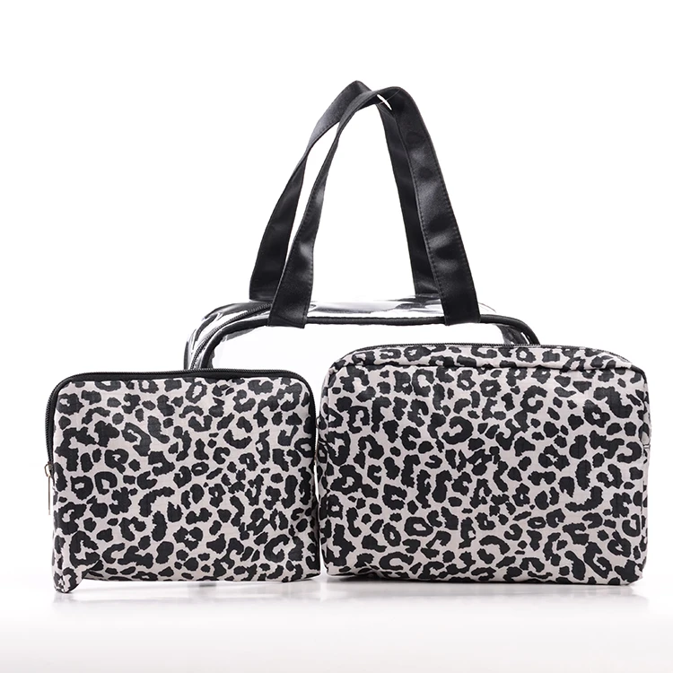 Promotional Clear Transparent Vinyl Plastic Packaging PVC Cosmetic Bag Zipper Travel Bag