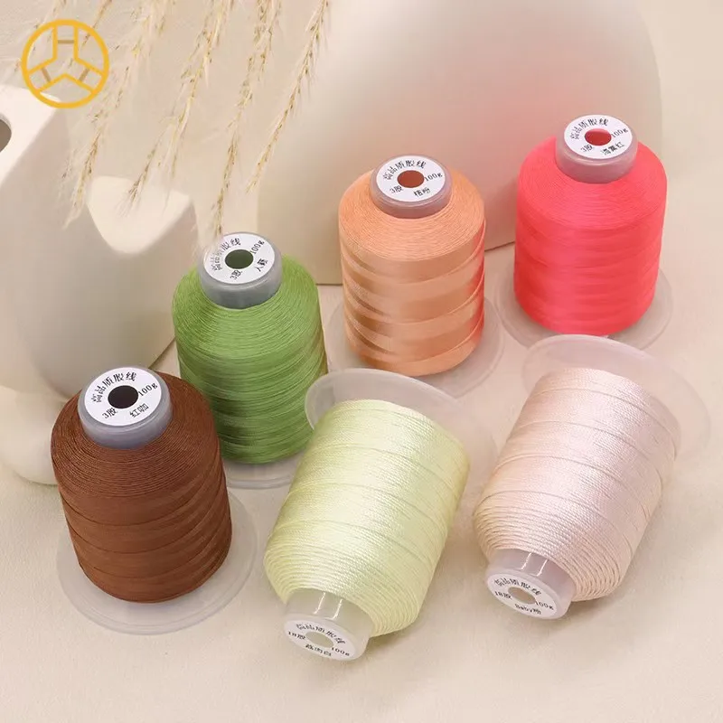420D/3 Polyester Yarn Economic Price High Strength Thread TEX135 For Leather