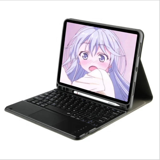 10.1 inch tablet case keyboard detachable wireless touch pad mouse combo for ipad samsung tab