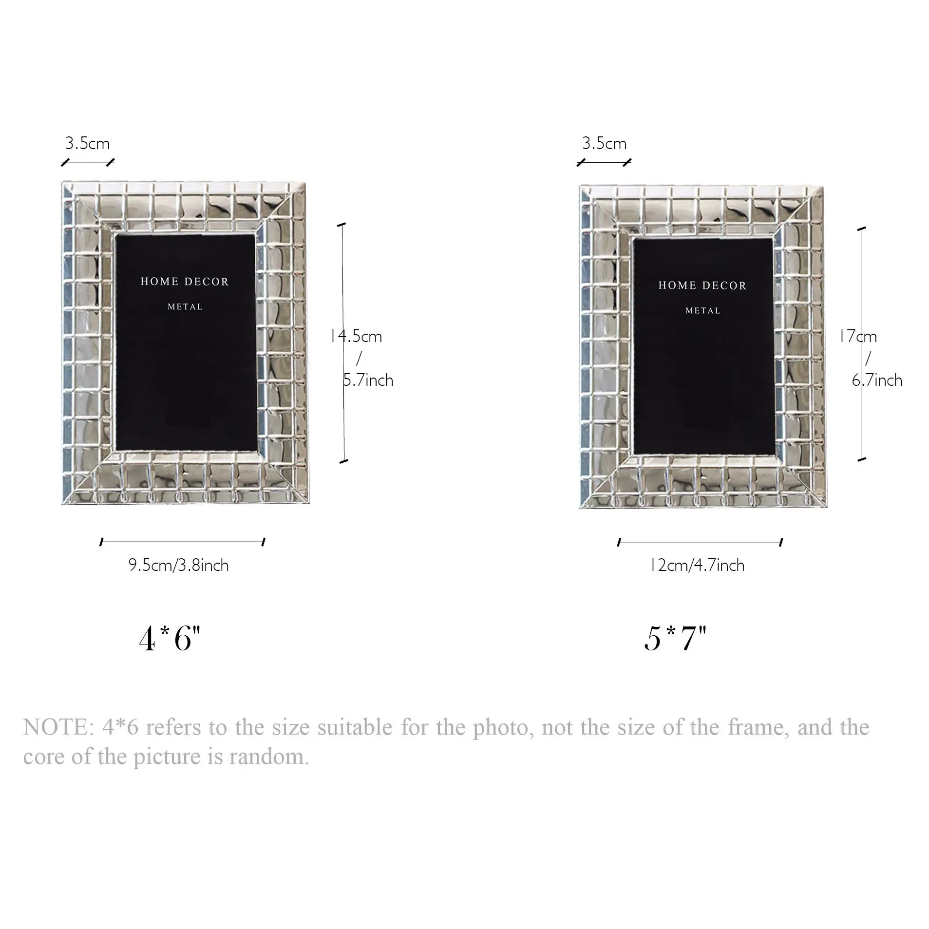 New design more size picture frames for home decoration picture frame