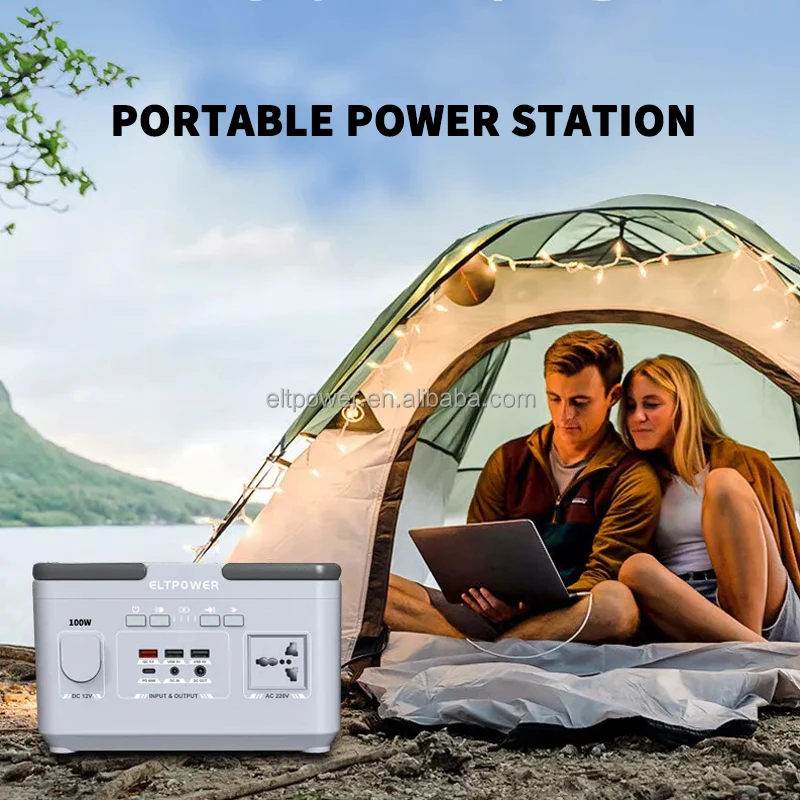 Outdoor Energy Storage System Portable Rechargeable Electric Solar Generator Power Station for Camping RV Traveling