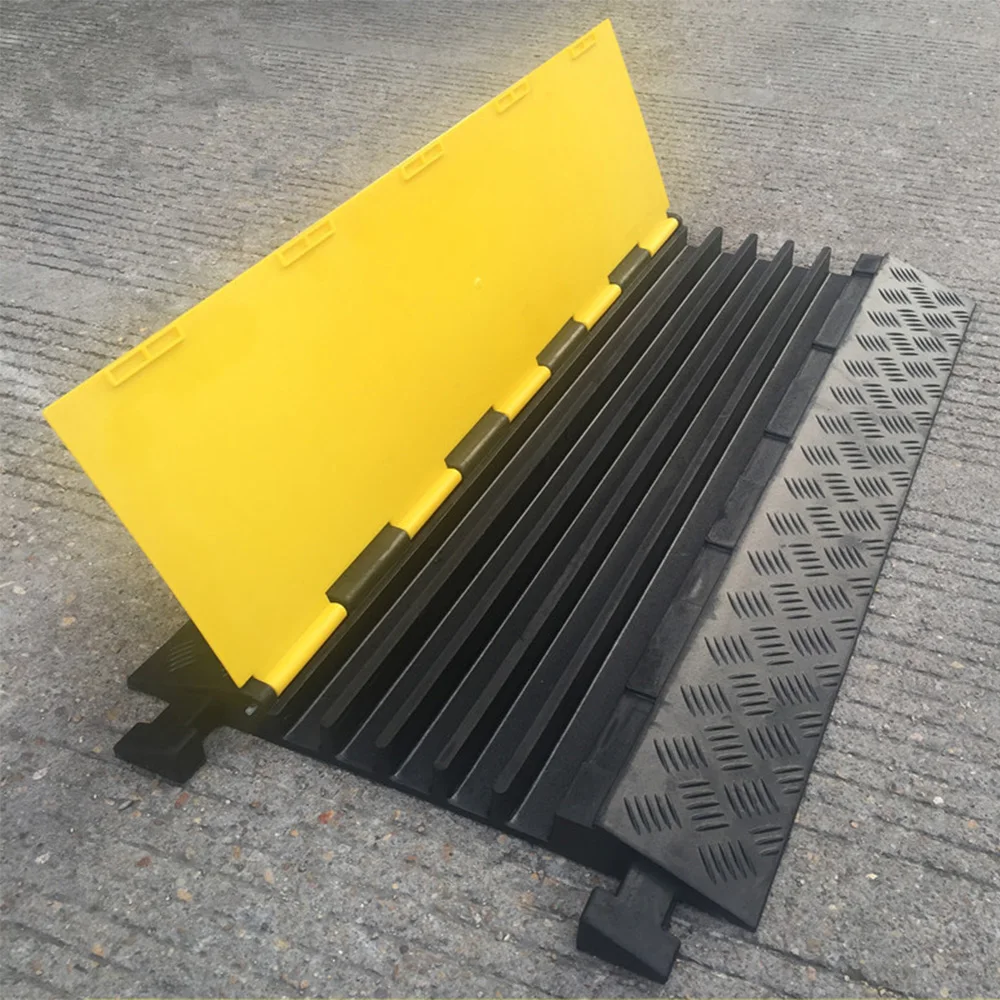 Heavy Duty 2 канала резиновый пандус для праздника желтая куртка шнура кабеля