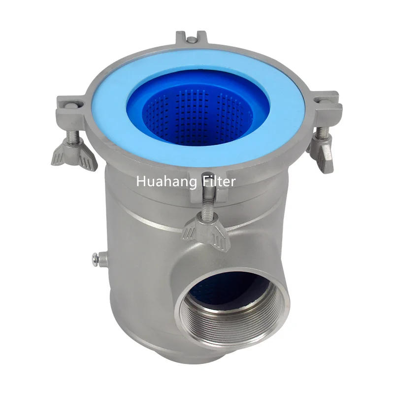 Factory Stainless Steel Sea Water Filter Housing Industry Highly Corrosion Resistant  Water Filter Strainer for Water Treatment