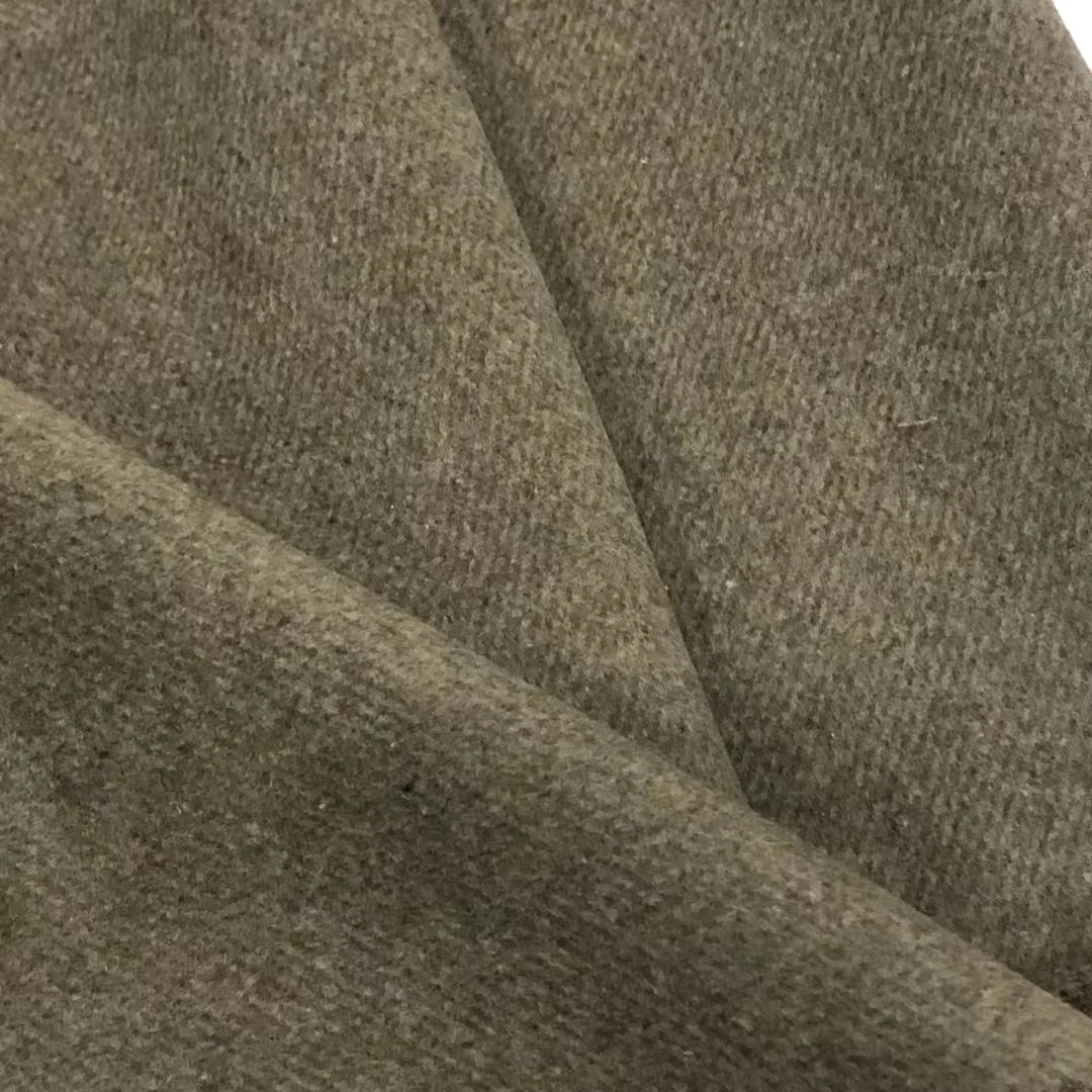 30% Wool720g/m twill wool fabric for coats Single sided wool fabric