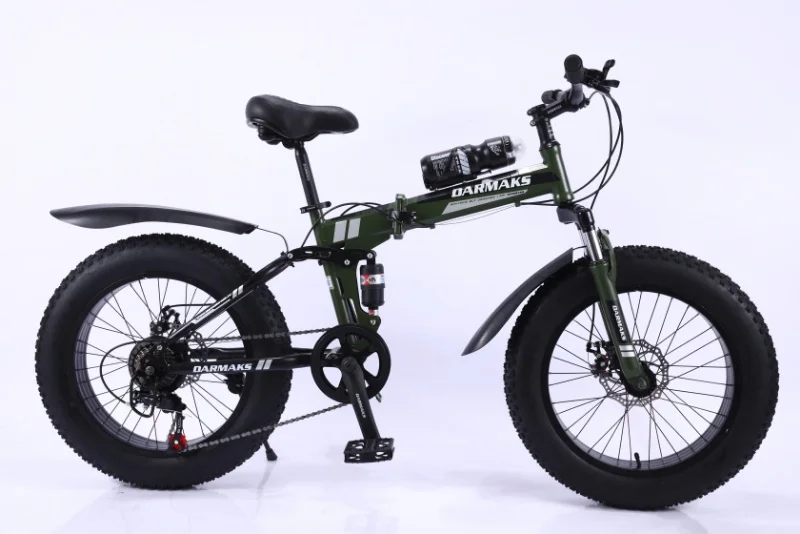 21 speed gear cycle 4.0 fat tire folding bike for wholesale