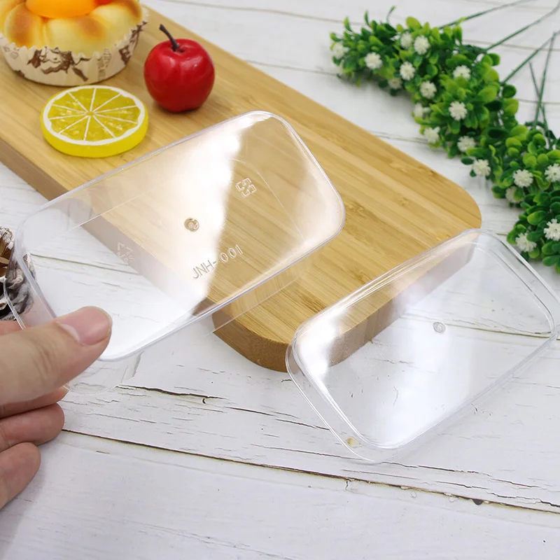 JNH001 Wholesale Clear Plastic Mini Transparent  Sweets Square Boxes Container For Food Acrylic Candy Gifts Snack Cake Packing