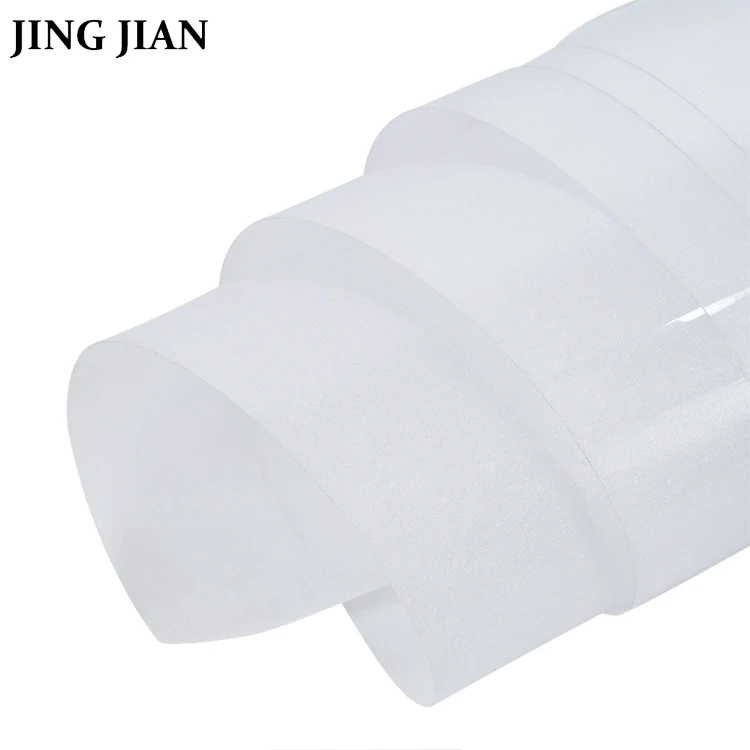 High Quality White Lampshade Materials Self-adhesive PVC Film Roll Parchment Transparent Fabric Cover for Lampshade