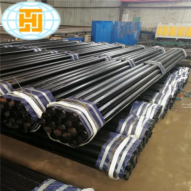 Черная окрашенная стальная труба API 5L GRA/GRB ERW для нефтяной и газовой промышленности