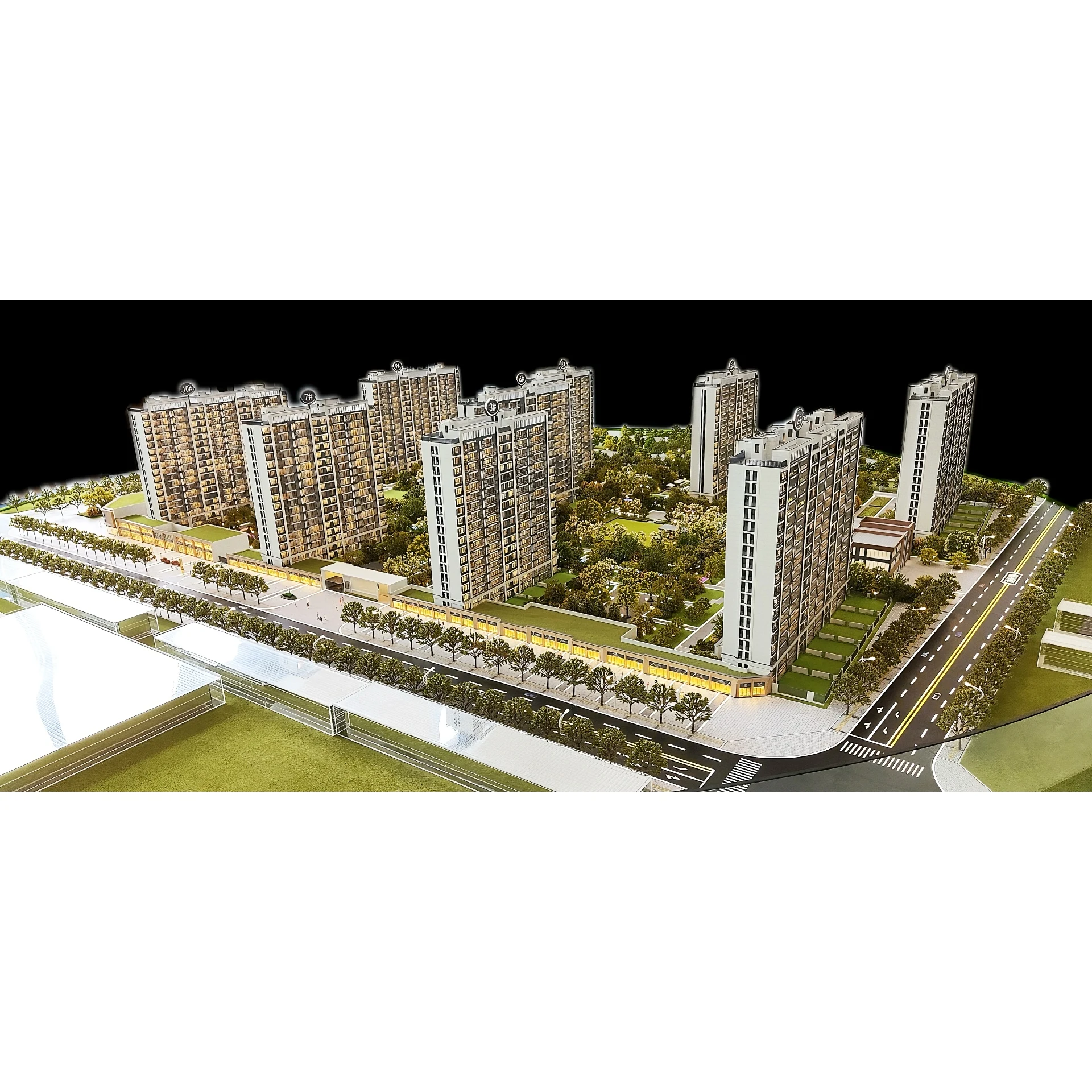 Customizable High Quality Urban Planning Construction Model Architectural Building Scale