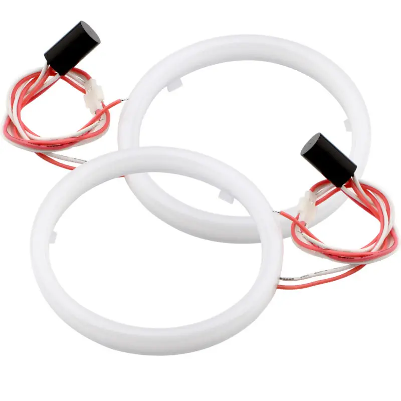 Angel Eyes 1Pair Auto Halo Rings Cotton Lights 12V 24V Headlight 2835 SMD Motorcycle 60MM-120MM