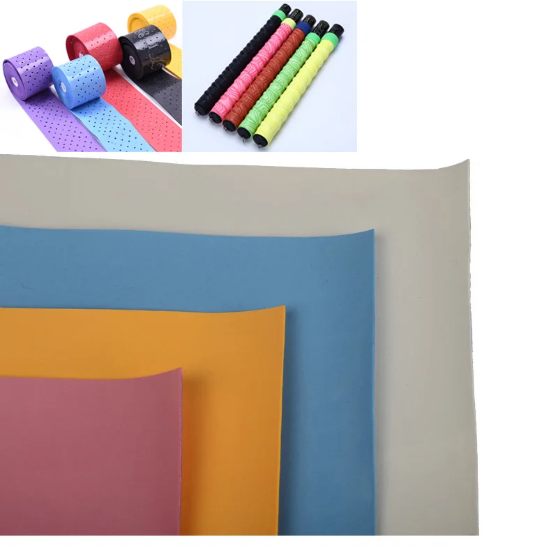 Sweat Absorption Breathable Handle Leather Nonskid Yellowing Resistance PU Fishing Rod Grip Leather for making ovdrgrips