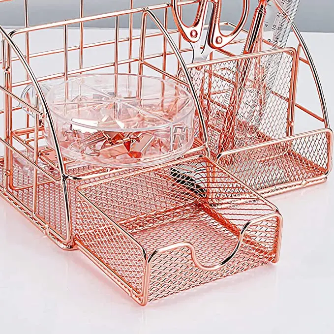 Storage Office Square Desk Organizer Modern  Pen Holders