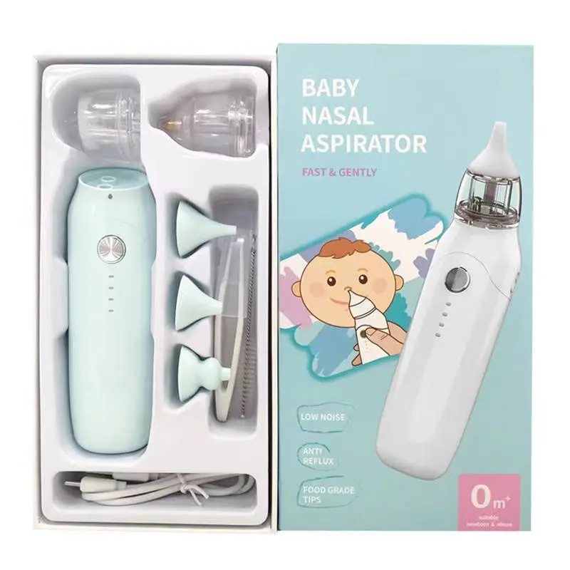 Newborn Nose Cleaning Care Electric Sucking Safety Silicone Nasal Aspirator