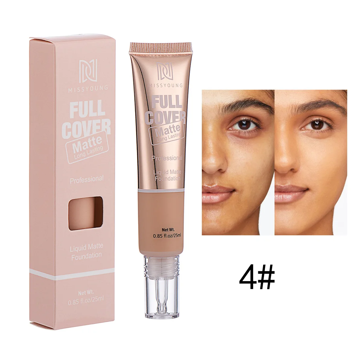 foundation private label Flawless make up foundation Liquid Foundation Makeup, Full Coverage Foundation, 1 Fl. Oz.