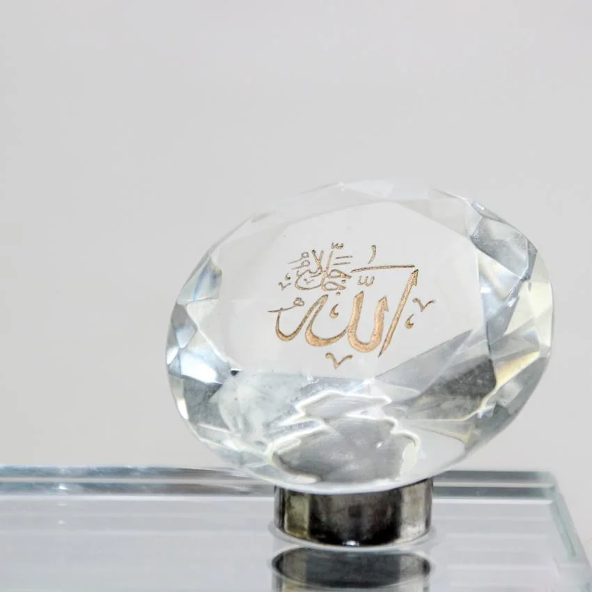 Dropshipping / Spot wholesale / OEM 8*5.5*14cm Islamic style Muslim ornaments made of crystal glass