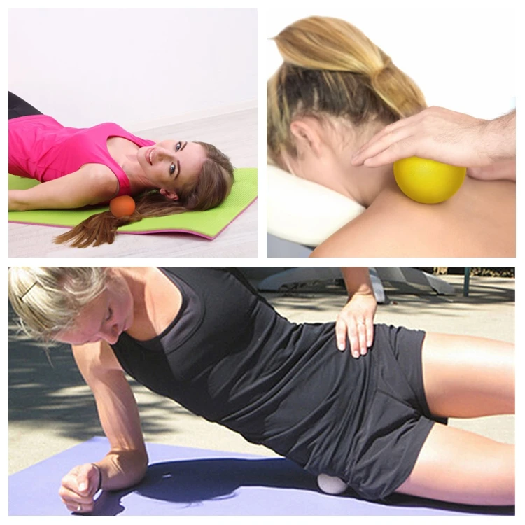 Lacrosse Silicone Rubber Peanut Yoga Massage Ball