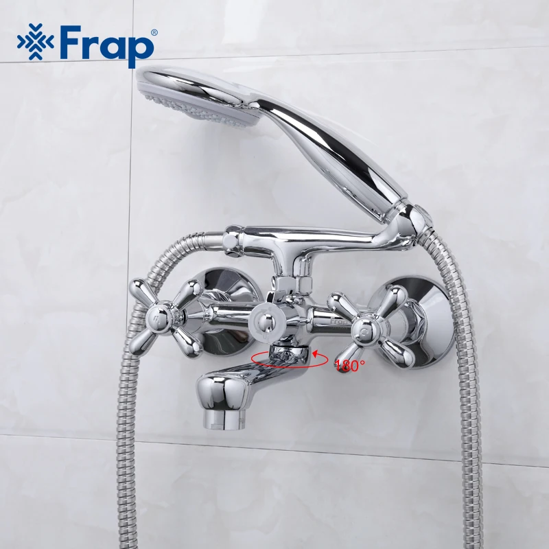 
Недорогой смеситель для душа с двойной ручкой 