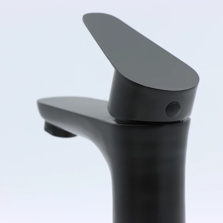 SONSILL Black Bathroom Sink 304 Stainless Steel Basin Faucets Single Handle Mixers Water Taps For Bathroom