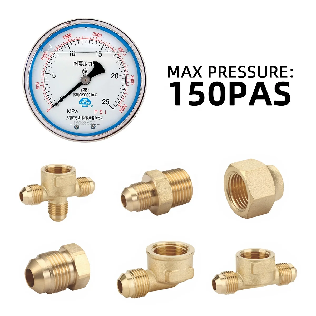 Lanlang OEM No Lead Pipe Connector 1/2 Inch Pex Brass Fittings Elbow Tee Coupling Pex Fittings For Pex Pipe