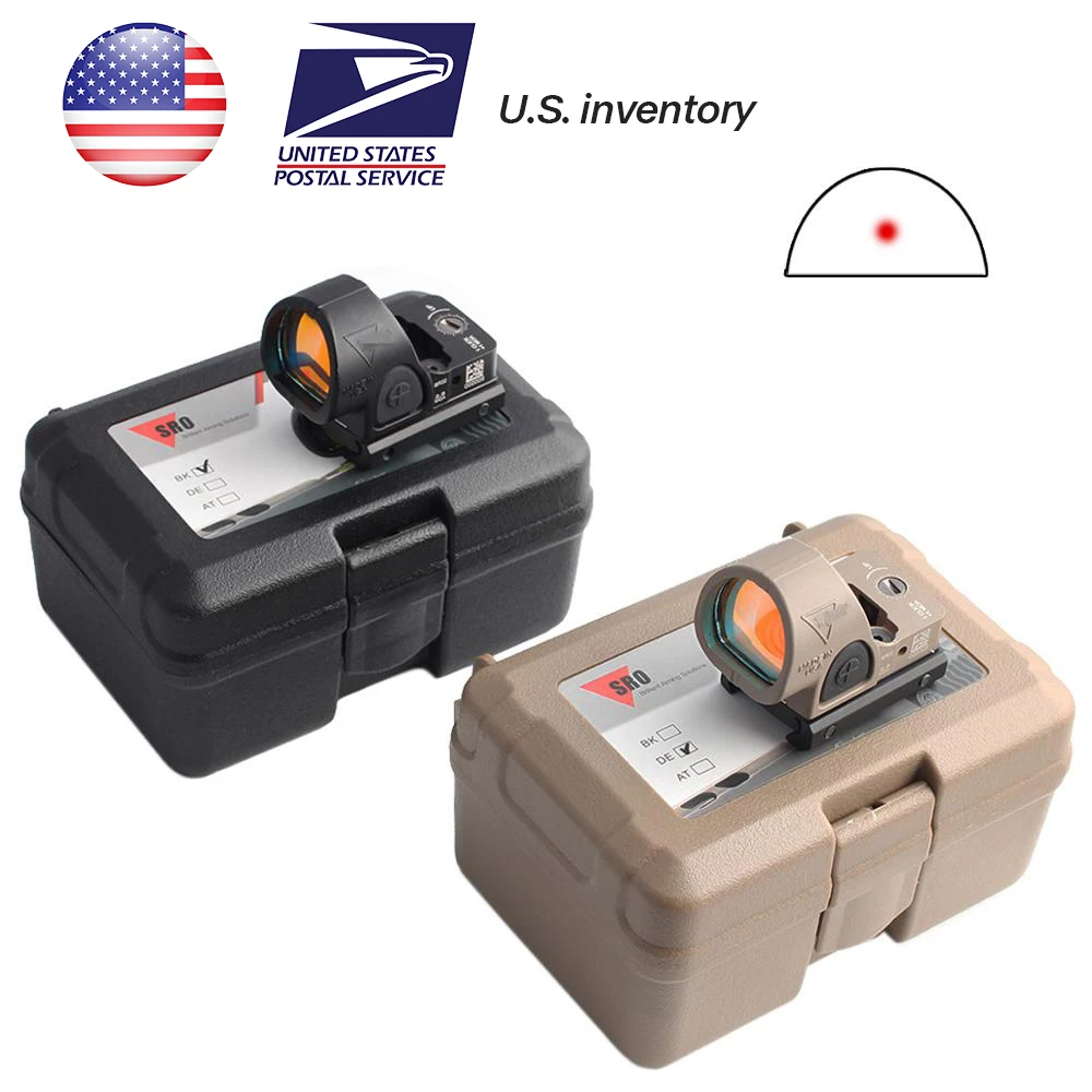 MAGORUI Mini RMR SRO Red Dot Sight Collimator Glock Rifle Reflex Sight Scope fit 20mm Weaver Rail For Airsoft Hunting Rifle