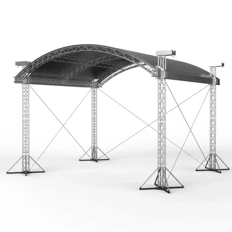 Roof truss Aluminum Outdoor Event Tent Concert Stage Riser Platform Design Stand Truss Display Roof Stage