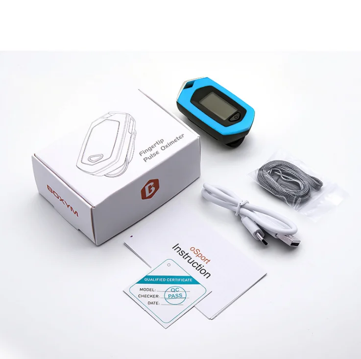  USB-Пульсоксиметр на кончик пальца с перезаряжаемой литиевой батареей