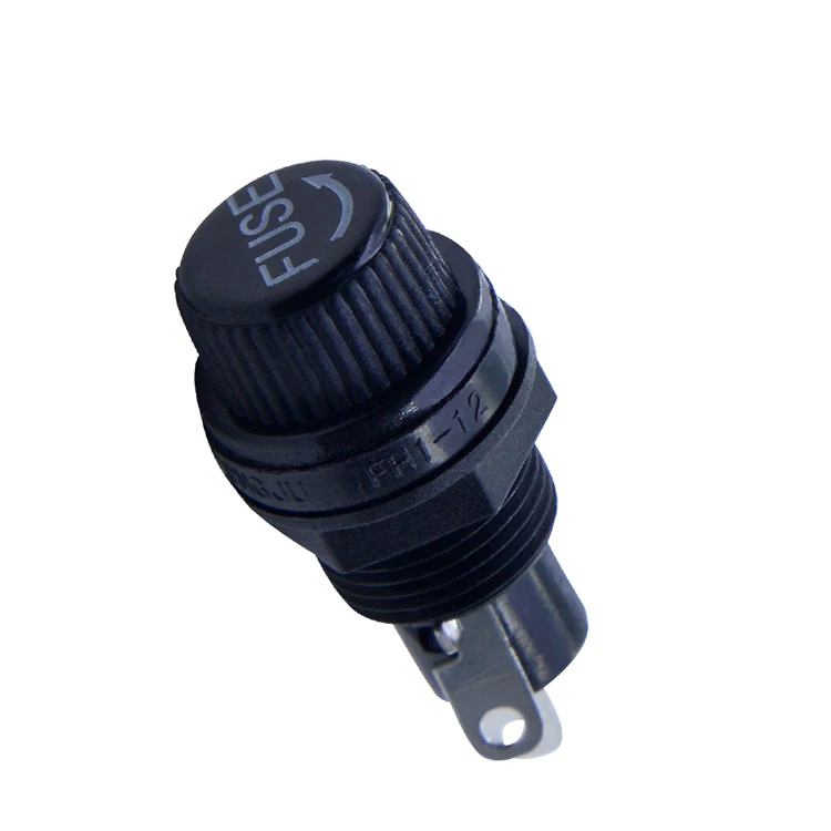 Винт в верхней крышке основание Pbt нейлон 5x20 мм Стеклянная керамическая трубка панель установка автоматический держатель предохранителя постоянного тока