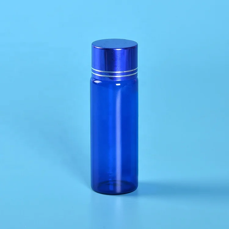 Manufacturer supply best selling blue screw cap glass bottle laboratory screw top bottle cap