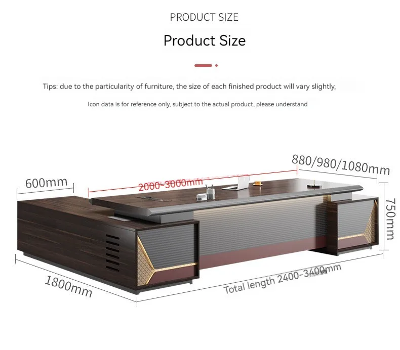 luxury Office furniture office desks set bureau boss desk executive ceo office table escritorios de oficina commercial furniture