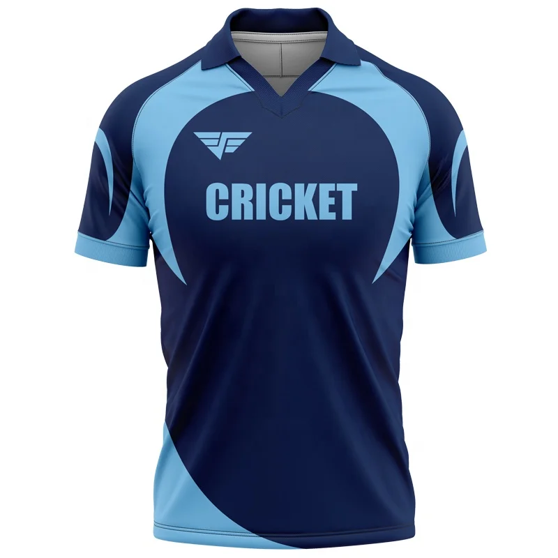 Customized Dye Sublimation Free Design Cricket Jerseys Men Cricket Uniform