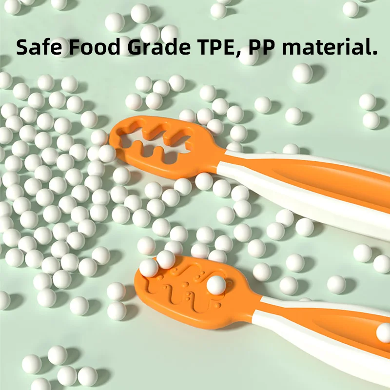 2022 new design baby spoon set foodgrade feeding spoon with soft head toddler spoon feeder