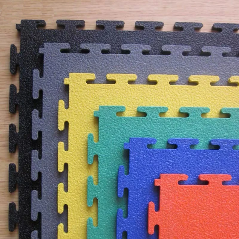 
interlock easy-cleaned vinyl floor tiles click plastic pvc floor for warehouse 