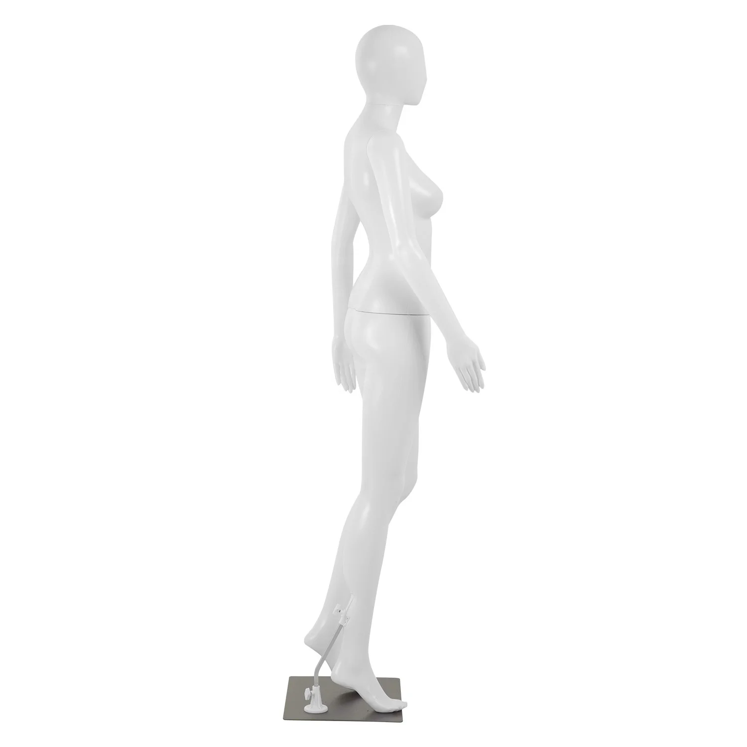 Low Price Wholesale PP Material White Mannequin Fullbody 175cm Height Flexible Women Mannequin with Iron Base