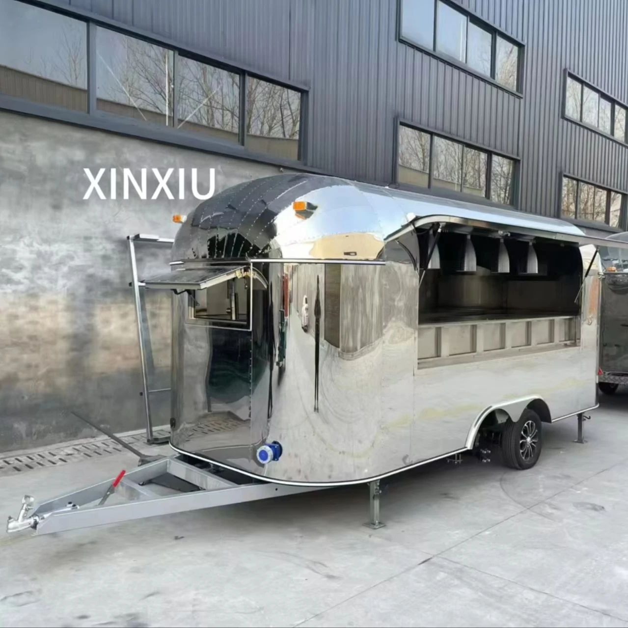 Fast Food Vending Cart Airstream Food Trailer Outdoor Mobile Food Car Mobile Coffee Truck With