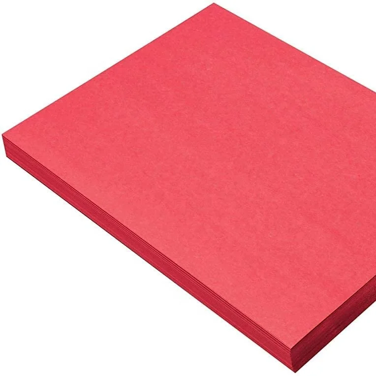 A4 Size Woodfree Color Offset Paper Color Bristol Paper From China Factory
